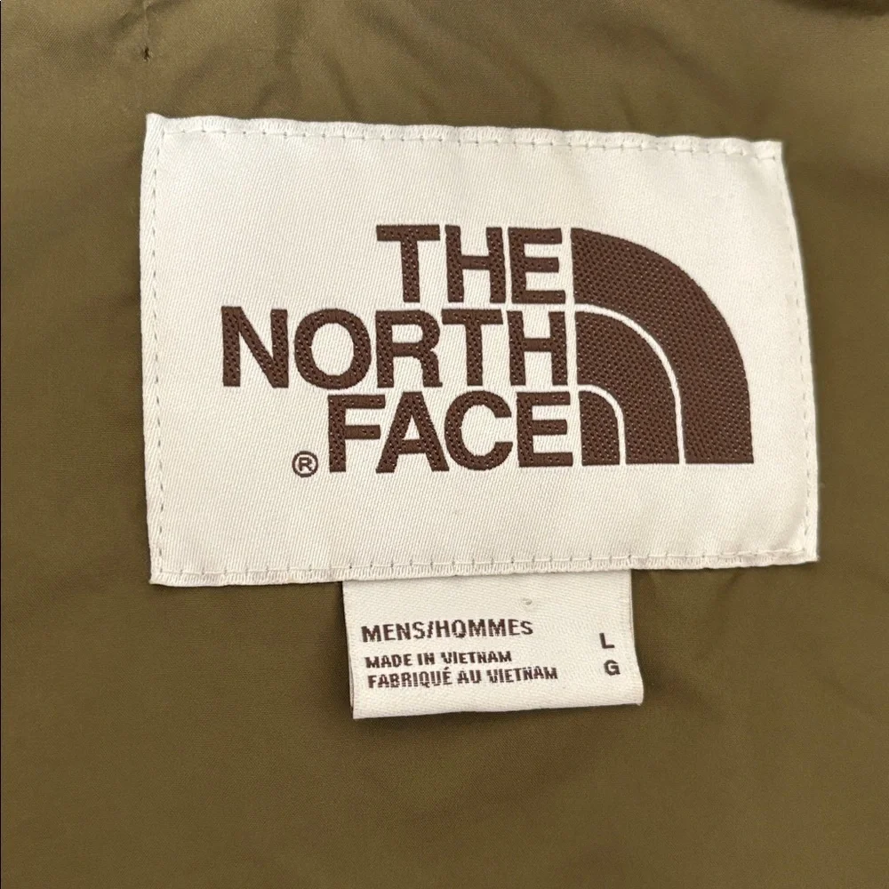 The North Face Windwall Mens Jacket, Size L, Gold with Brown Lining